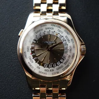 Patek Philippe World Time 5130/1R-001 Rose gold Brown