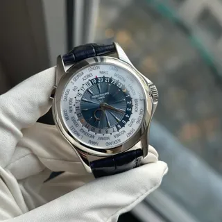 Patek Philippe World Time 5130P 39.5mm Platinum Silver