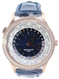 Patek Philippe World Time 7130R-012 36mm Rose gold Blue