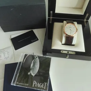 Piaget Altiplano P10321 38mm Rose gold Silver