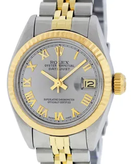 Rolex Date Stainless steel and 14k yellow gold Gray