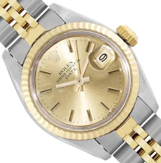 Rolex Oyster Perpetual Date Stainless steel and 14k yellow gold Champagne