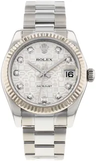 Rolex Datejust 31 178274 White gold Silver Jubilee Diamond