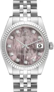 Rolex Datejust 178274 Stainless steel Black Tahitian mother of pearl