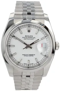 Rolex Datejust 36 116200 Stainless steel White