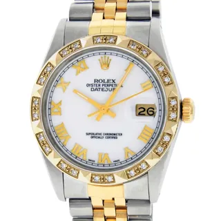 Rolex Datejust Stainless steel and 18k yellow gold White