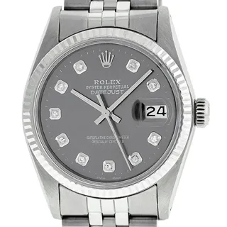 Rolex Datejust White gold and Stainless steel Gray