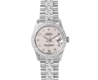 Rolex Datejust Stainless steel and 18k white gold Cream