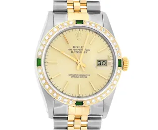 Rolex Datejust Stainless steel and 18k yellow gold Champagne