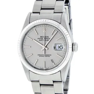 Rolex Datejust Stainless steel and 14k white gold Gray