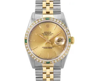 Rolex Datejust Stainless steel and 18k yellow gold Champagne