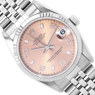 Rolex Datejust Stainless steel Salmon