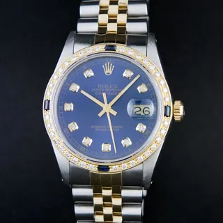 Rolex Datejust Stainless steel and 18k yellow gold Blue