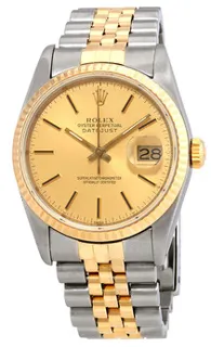 Rolex Oyster Perpetual "Datejust" 16233J Stainless steel Golden