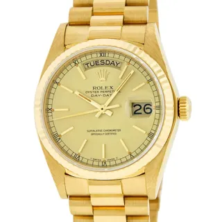 Rolex Day-Date 18k yellow gold Champagne