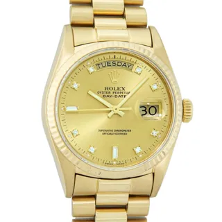 Rolex Day-Date 18k yellow gold Champagne