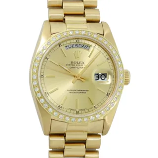 Rolex Day-Date "President" 36mm 18k yellow gold Champagne