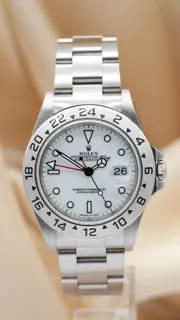 Rolex Explorer II 16570 40mm Stainless steel Weiu00df