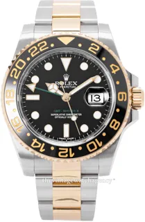 Rolex GMT-Master II 116713LN-0001 40mm Yellow gold and Stainless steel Black