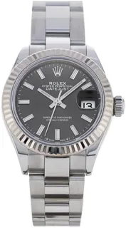 Rolex Lady-Datejust 279174 White gold Dark Grey Baton