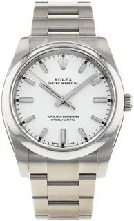 Rolex Oyster Perpetual 114200 Stainless steel White