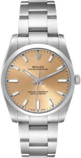 Rolex Oyster Perpetual 114200 Stainless steel White Grape