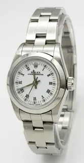 Rolex Oyster Perpetual 67180 26mm Stainless steel White