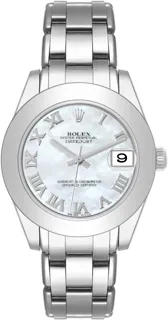 Rolex Pearlmaster 81209 White gold White