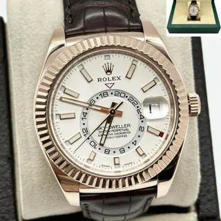 Rolex Sky-Dweller 326135 42mm Rose gold White