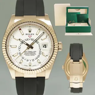 Rolex Sky-Dweller 326235 42mm Rose gold White