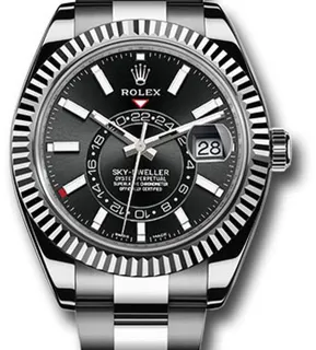 Rolex Sky-Dweller 326934 42mm Yellow gold and Stainless steel Black