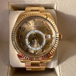 Rolex Sky-Dweller 326938 42mm Yellow gold Golden