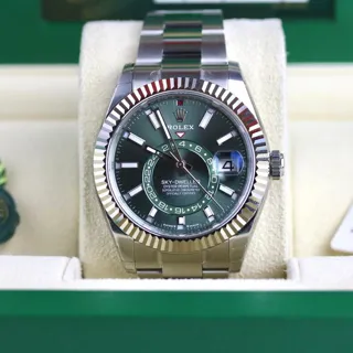 Rolex Sky-Dweller 336934 42mm Stainless steel Green