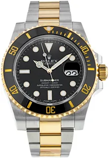 Rolex Submariner 116613LN Yellow gold and Stainless steel Black