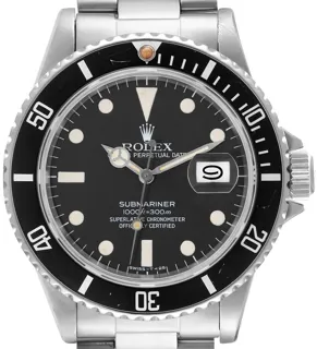 Rolex Submariner 16800 Stainless steel Black