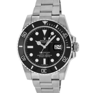 Rolex Submariner Ceramic and Stainless steel Black