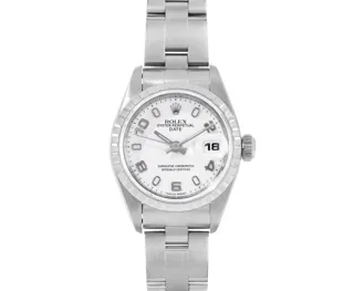 Rolex Date Stainless steel White