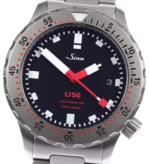 Sinn U50 1050 41mm Stainless steel Black