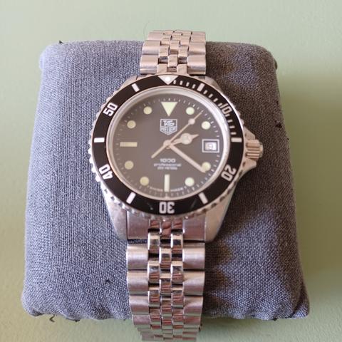 TAG Heuer 980 013B Stainless steel Black 1987 Italy Dealer EveryWatch