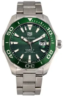 TAG Heuer Aquaracer 300M WAY201S-0 44mm Stainless steel Green