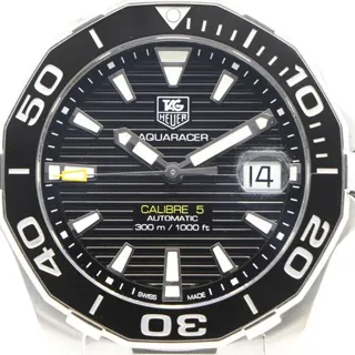 TAG Heuer Aquaracer 300M WAY211A-1 41mm Stainless steel Black