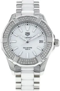 TAG Heuer Aquaracer WAY131F.BA0914 35mm Ceramic and Stainless steel White