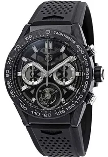 TAG Heuer Carrera Heuer-02T CAR5A8W.FT6071 45mm Titanium Black