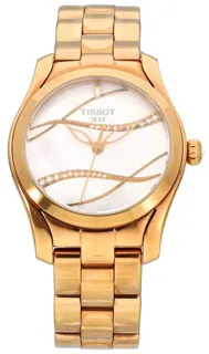 Tissot T-Wave T112210 B 30mm Yellow gold White