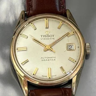 Tissot Visodate 34mm Yellow gold Champagne