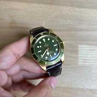 Tudor Black Bay M79018V-0001 39mm Yellow gold Green