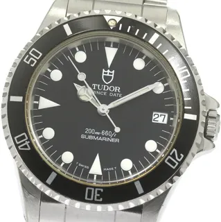 Tudor Submariner 75190 36mm Stainless steel Black