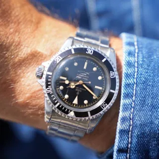 Tudor Submariner 7928 40mm Stainless steel Black