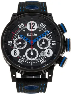 B.R.M V12-44 44mm Stainless steel Black