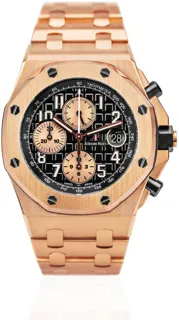 Audemars Piguet Royal Oak Offshore 26470OR.OO.1000OR.03 42mm Rose gold Black and Golden